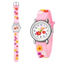 3D embossed concave plastic band student watch cute flower pattern gift watchpicture16