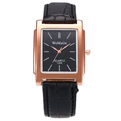 Fashion men and women square belt quartz watch business casual men's watch wholesale
