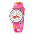 3D embossed concave plastic band student watch cute flower pattern gift watchpicture24
