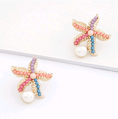 Fashion jewelry Korean fashion starfish stud earrings