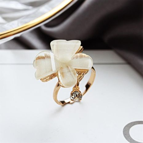 Ventes Directes d'usine Coréenne Bijoux Élégant Doux Papillon Brillant Diamant Anneau Vente Chaude Shell Décrochage Approvisionnement's discount tags