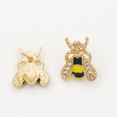 Korean style ear jewelry wholesale fashion sweet color glaze drip oil diamond bee stud earringspicture10