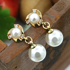 Koreanische Version der neuen Diamant perlen ohrringe Koreanische beliebte Spiral ohrringe Hot Wheels Creative Jewelry