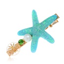 Simple starfish hair clip for girl new word clip bangs combination side clip hair clippicture3
