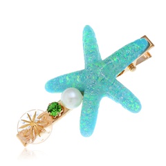 Simple starfish hair clip for girl new word clip bangs combination side clip hair clip