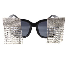 New sunglasses female round face sunglasses female diamond-proof UV-resistant glasses