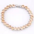 Fashion Copper Plated Real Gold Simple Zircon Bracelet Wholesalepicture12