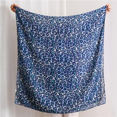 Scarf women's thin cotton and linen feel small flowers with shawl wholesale scarf