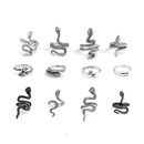 New fashion ancient silver snake ring retro cobra ring open ring wholesalepicture13