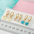 New Fashion Zircon Earrings Round Crystal Earrings Mini Retro Zircon Ring Earringspicture14