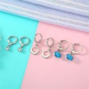 New Fashion Zircon Earrings Round Crystal Earrings Mini Retro Zircon Ring Earringspicture16