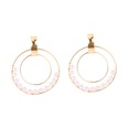 New Geometric Round Handmade Pearl Earrings Korean Hoop Jewelrypicture20