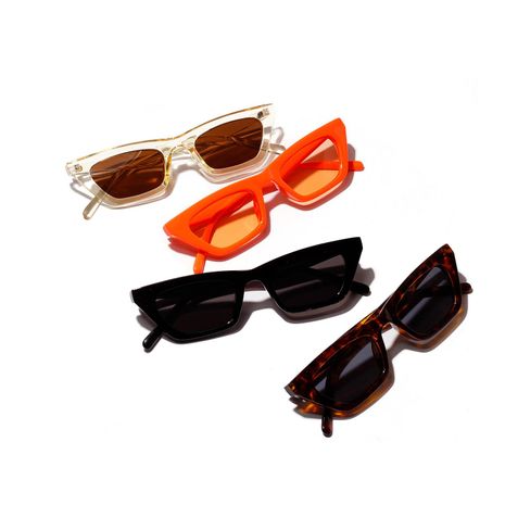 New Fashion Colorful Square Sunglasses Orange Jelly Sunglasses Retro Leopard Sunglasses's discount tags