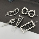 Korean new simple fashion small fresh geometric pearl cheap hair clip wholesale NHDQ205885picture8