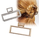 Retro metal medium large square grab clip hair clip top clip Korea simple cheap hair clip wholesalepicture8