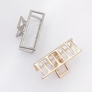 Retro metal medium large square grab clip hair clip top clip Korea simple cheap hair clip wholesalepicture10