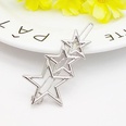 Wholesale New Fashion Simple Hollow Pentagram Star Moon Geometry Hair Clip Metal Cheap Side Clip Wholesalepicture13