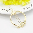 Wholesale New Fashion Simple Hollow Pentagram Star Moon Geometry Hair Clip Metal Cheap Side Clip Wholesalepicture28