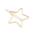 Wholesale New Fashion Simple Hollow Pentagram Star Moon Geometry Hair Clip Metal Cheap Side Clip Wholesalepicture35