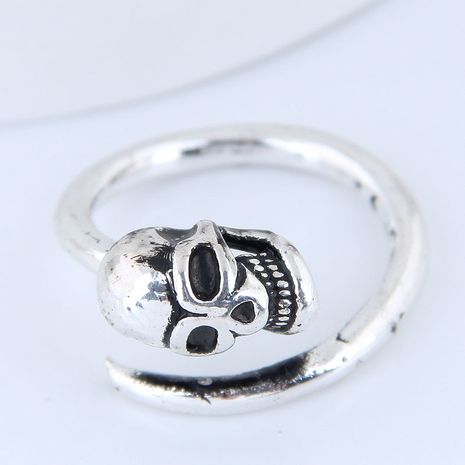 Yiwu Jewelry Wholesale Fashion Skull Retro Simple Open Ring's discount tags
