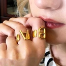 New 26 English alphabet ring fashion street shooting opening adjustable metal ring womenpicture45