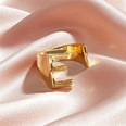 New 26 English alphabet ring fashion street shooting opening adjustable metal ring womenpicture48