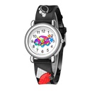 New childrens watch cute colored car pattern quartz watch colored plastic band watchpicture22