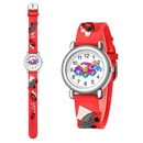 New childrens watch cute colored car pattern quartz watch colored plastic band watchpicture20