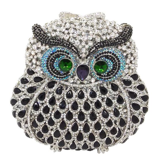 rhinestone animal clutch