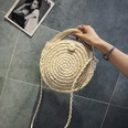 New Straw Bag Small Round Bag Summer Beach Woven Shoulder Handbag Simple Messenger Bagpicture36