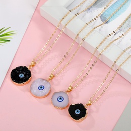 New style eye pendant necklace imitation natural stone love resin necklace wholesalepicture19