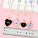 New style eye pendant necklace imitation natural stone love resin necklace wholesalepicture18