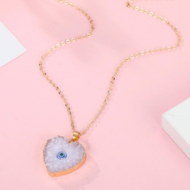 New style eye pendant necklace imitation natural stone love resin necklace wholesalepicture24