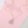 New style eye pendant necklace imitation natural stone love resin necklace wholesalepicture26
