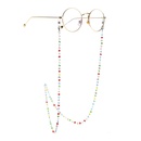 Colorful triangle crystal stainless steel chain sunglasses chain antiskid hanging chain glasses chainpicture7
