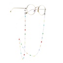 Colorful oval crystal stainless steel chain sunglasses chain antiskid hanging chain glasses chainpicture7