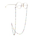 Colorful crystal steel ball stainless steel chain sunglasses chain antiskid hanging chain glasses chainpicture7
