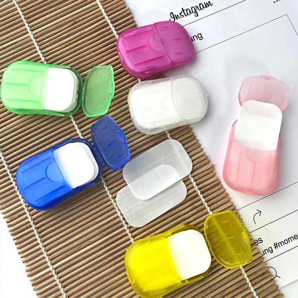 Hand-washing soap tablets disposable travel boxed fragrance type paper ...