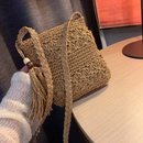 Handwoven small bag new wild shoulder messenger bag tassel straw hollow bag beach bag NHGA208383picture25