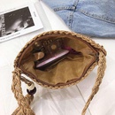 Handwoven small bag new wild shoulder messenger bag tassel straw hollow bag beach bag NHGA208383picture26