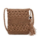Handwoven small bag new wild shoulder messenger bag tassel straw hollow bag beach bag NHGA208383picture27