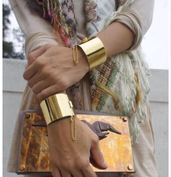 Fashion texture metal exaggerated glossy opening bracelet yiwu nihaojewelry wholesale