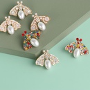 New fashion moth earrings insect modeling earrings pearl earrings wholesalepicture19