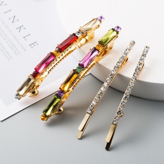 New fashion acrylic diamond-set hair clip cheap side clip set wholesale