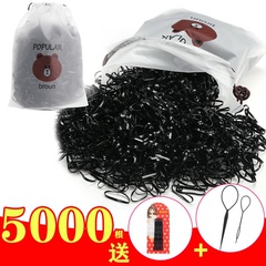 Children's headdress rubber band hair band disposable black rubber band thickened cheap scrunchies wholesale