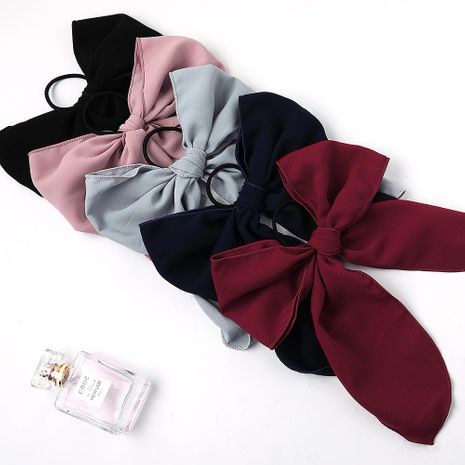 New fashion chiffon bow sweet streamer cheap scrunchies wholesale NHDM208955's discount tags