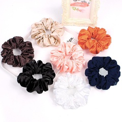 New fashion 15cm satin fabric cheap scrunchies wholesale