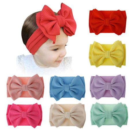 New children's hair accessories big bow hair band cloth baby headwear wholesale's discount tags