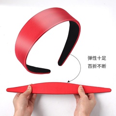 New fashion wide-brimmed satin headband candy color cheap headband wholesale