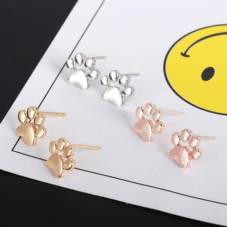 New fashion dog paw earrings cute animal foot paw earrings cat paw earrings wholesale's discount tags